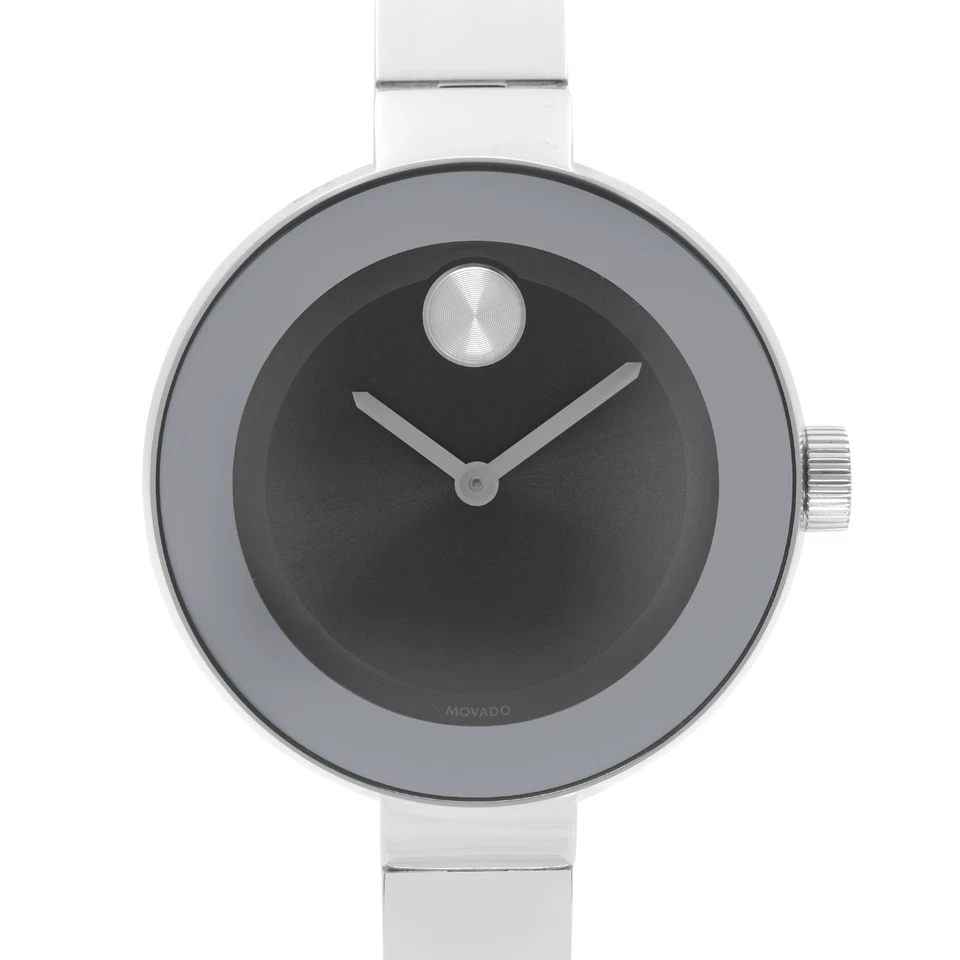 Reloj de cuarzo Movado Bold 33 mm acero inoxidable esfera negra para dama 3600424 Foto 2 de 4