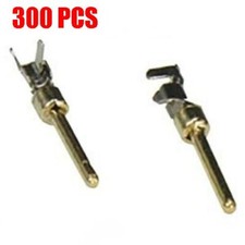 300 Pcs Assembly Male Contact Pin For D-Sub Connector Socket Plug Gold Plated