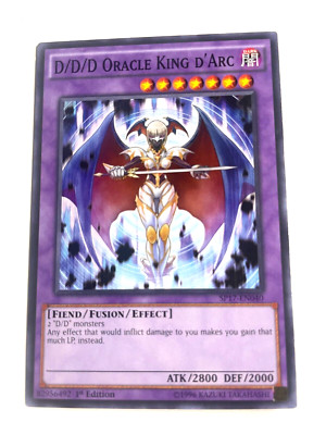 D/D/D Oracle King d'Arc - SP17-EN040 - Common - 1st Edition -  NM - Yugioh!