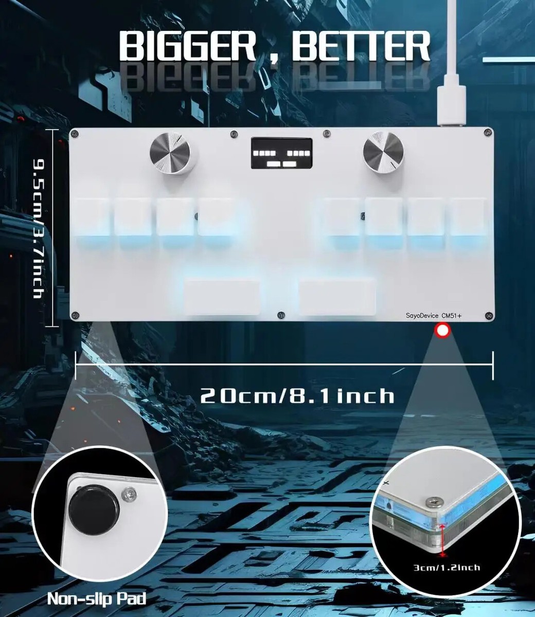 音ゲーキーボードCM51plus SayoDevice OSU DJ MAX Amazon.co.jp: BTXETUEL SayoDevice CM51+ ラピッドトリガー