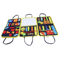 Busy Board Montessori Toys, Easy to Carry, Travel Toys, Birthday Gift for Kids