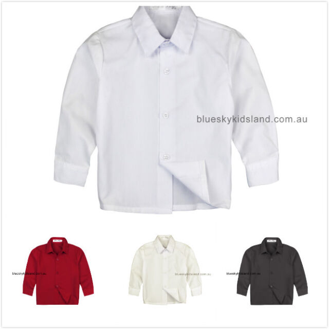 NWT Boys Button Up Long Sleeve Shirt Formal Wedding and Communion sz 000–16