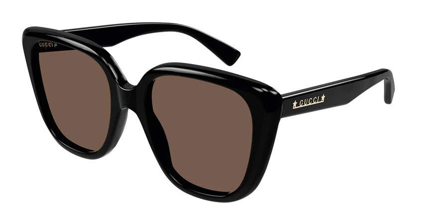 Gucci GG1169S 001 Black Frame Brown Polarized lens Women display picture 3