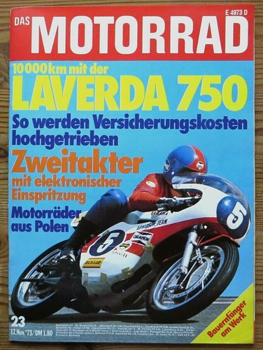 Das Motorrad 23/73 Test Laverda 750, Motorräder aus Polen, Koni-Federbeine