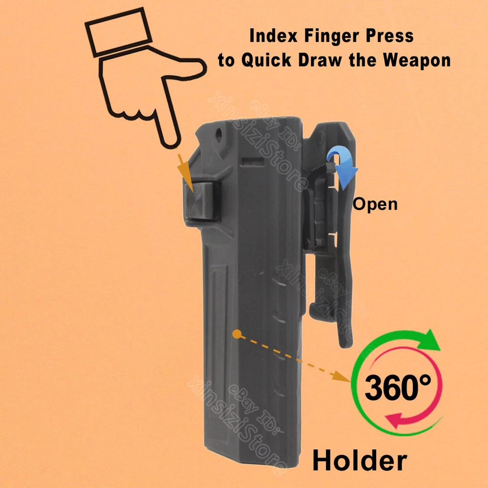 1911 Holster Molle Tactical For Ruger SR1911 Colt Taurus 1911 Sig Kimber 1911 - Image 4 of 4