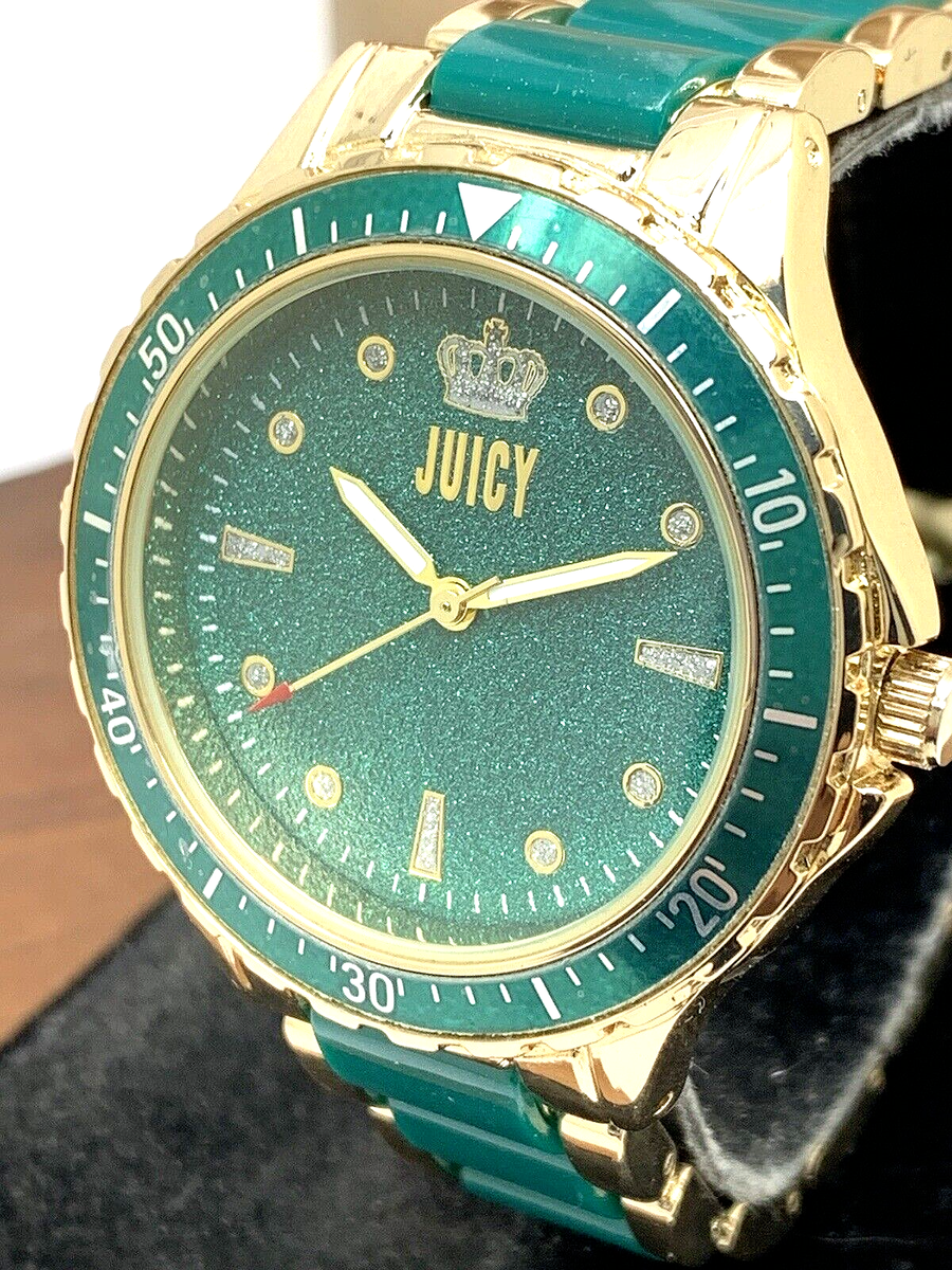 Juicy By Juicy Couture Women's Watch JC/5022 Quartz Green Gold