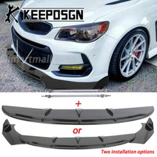 For Pontiac G8 G6 Gto Front Bumper Lip Splitter Spoiler Body Kit Parts Gloss Bk