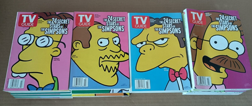 TV Guide Magazine 2000 The Simpsons 24 complete set covers lot extras 1998 RARE - Picture 9 of 12
