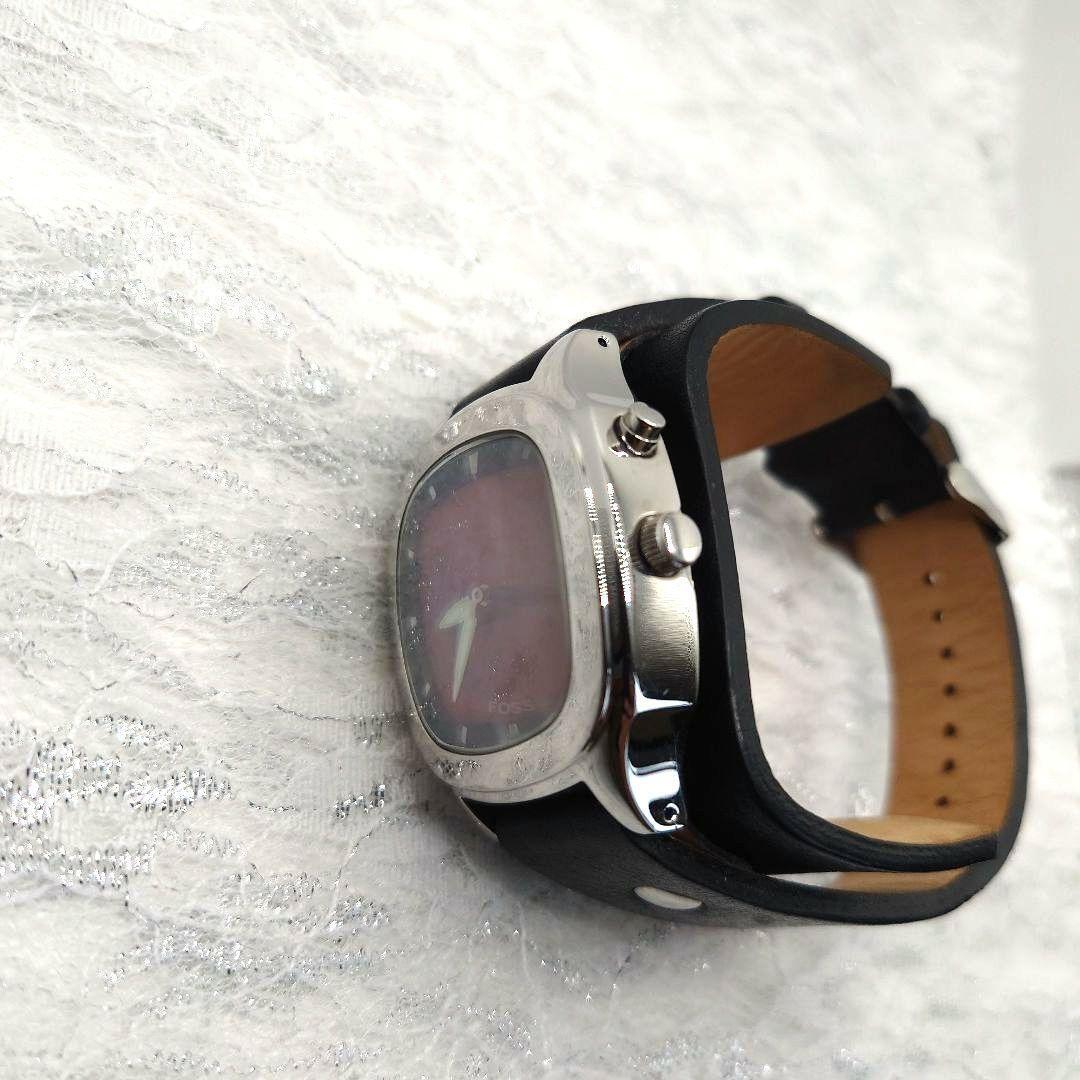 Fossil Big Tic Jr-8292 Red Dial Leather Band Watch | eBay
