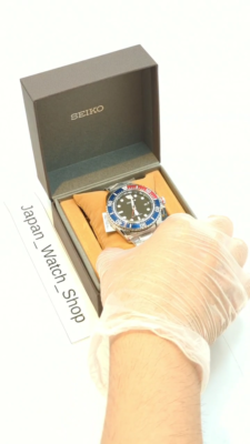 SEIKO PROSPEX Diver Scuba PEPSI SBDJ053 Black Solar Stainless Men