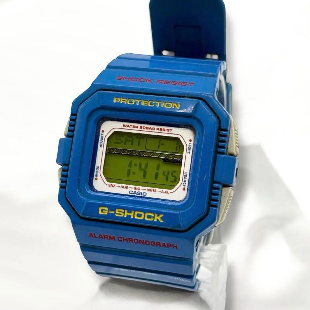 Casio G-Shock GLS-5500CC Summer Colors Blue Watch NEW BATTERY From