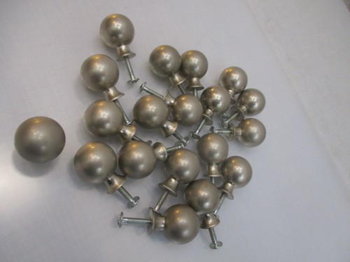 Schubladengriffe Möbelknopf Metall Knopf Schrankknopf Silber Knöpfe Kugel - Bild 3 von 6