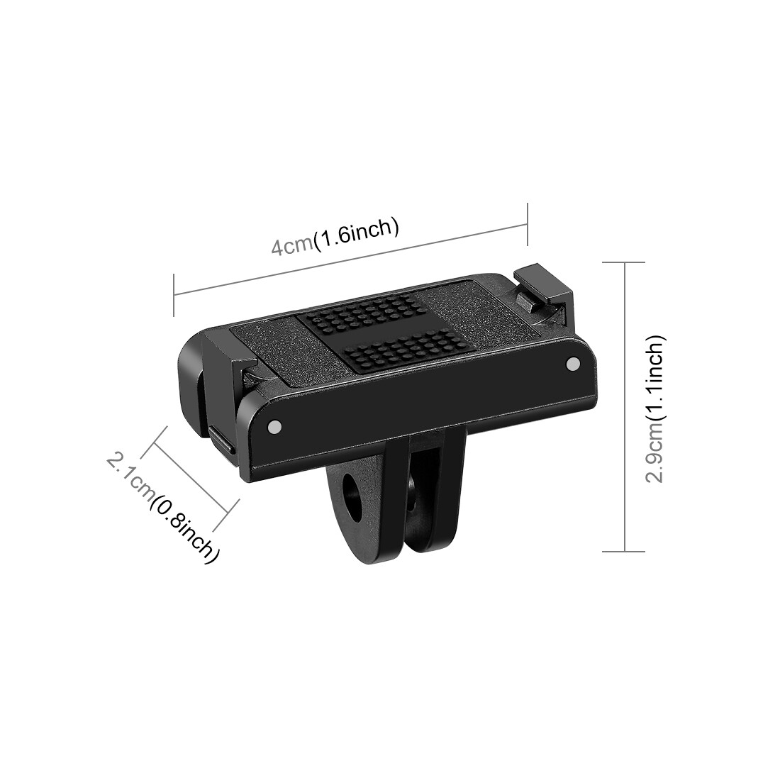 Pack 2 Soportes Magnéticos Para Action Cams - Base De Garra Doble, Imán Potente, Universal Para Trípodes Y Accesorios