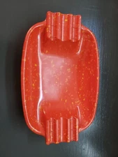 Mid Century Irwin Willert Stunning Orange Melamine Ashtray no. 100