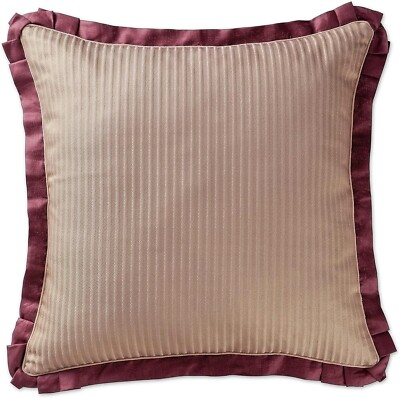 New Waterford Athena Euro Pillow Sham  29 X 29 Ruby Wine