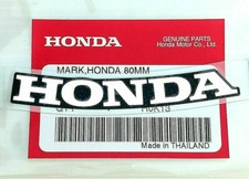 ORIGINAL Honda Aufkleber-Schriftzug-CHROM/Schwarz-8cm-Sticker-Logo-Emblem-80mm