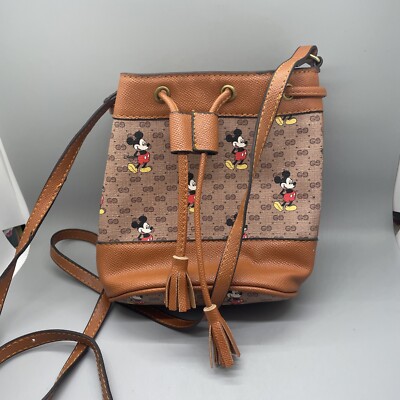 GUCCI X DISNEY Micro GG Mickey Mouse Bucket Bag