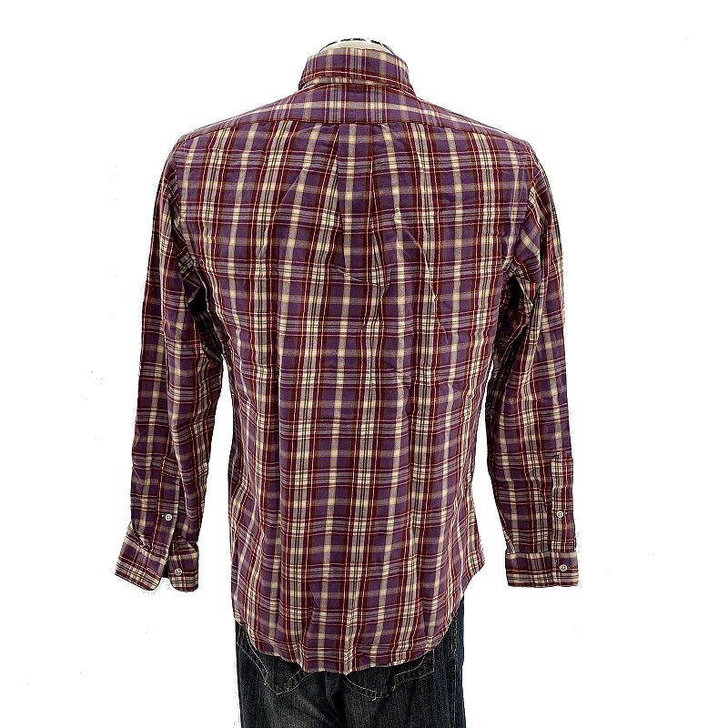 Polo Ralph Lauren personalizzata vestibilità bottoni camicia media rossa pony a quadri uomo