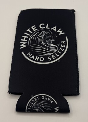 White Claw Hard Seltzer Soft Koozie Double Sided Slim Can
