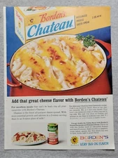 1962 Magazine Advertisement Page Borden's Chateau Cheese Spread Food Print Ad
