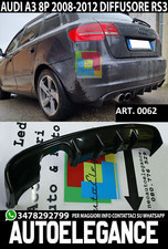 DIFFUSORE AUDI A3 S3 8P FACELIFT 2008 AL 2012 SOTTO PARAURTI RS3 ABS NERO LUCIDO