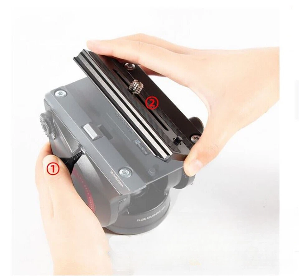 Aluminum 500PLONG Quick Release Plate for Manfrotto MVH500 Head MVM500A Monopod - Image 4 of 4