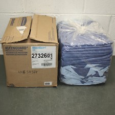 (25) Kimberly Clark KleenGuard A60 Lab Coats 27326, Size 3XL / XXXL, Blue SMS