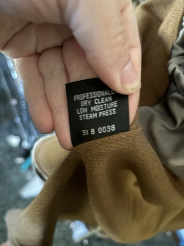 Brooks Brothers Trench Coat Tan Long Removable Wool Liner Button Up 44 Medium - Picture 10 of 16