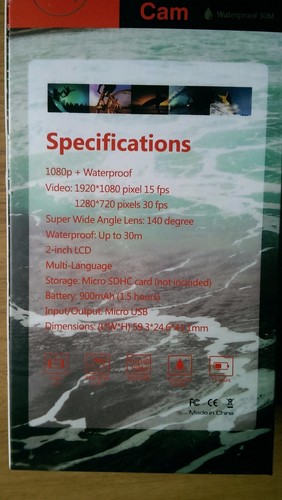 Action camera impermeabile Full HD 1080p con schermo 2", più accessori - Foto 4 di 5