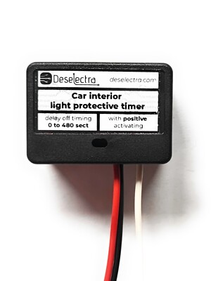 Positive Car Dome Interior Light Timer, Prevent Battery Drain, Delay Off 0-480s