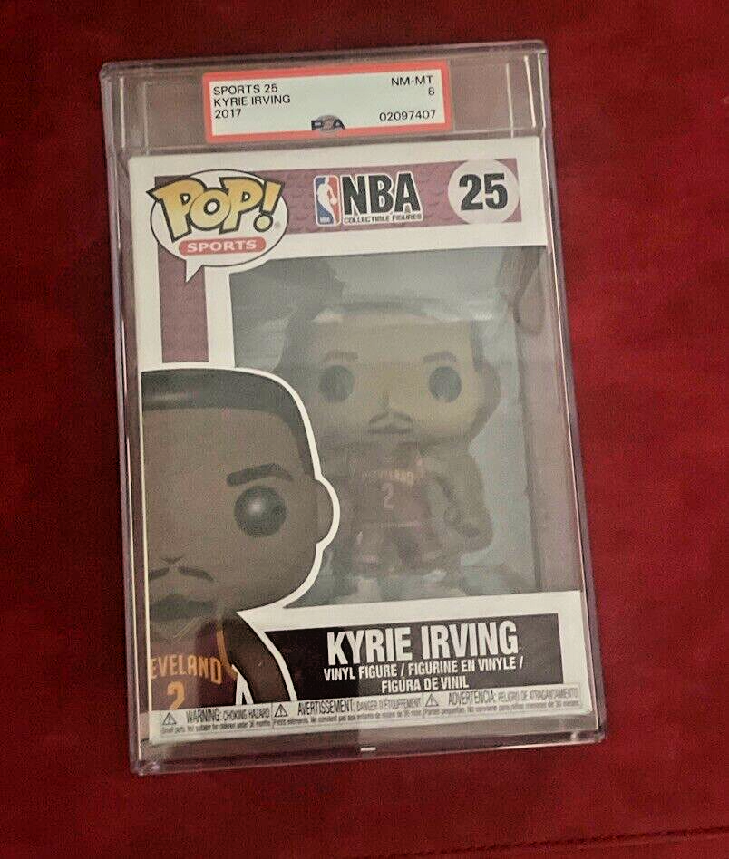 Kyrie Irving funko pop PSAサイン入り KYRIE IRVING NETS SIGNED FUNKO POP TOY EXACT PROOF DALLAS