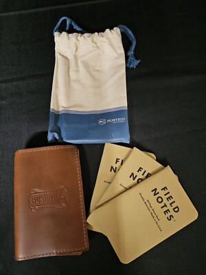 Bushmills Irish Whiskey Rustico Field Notebook Leather Pocket Journal Cover