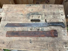 Antique Vtg Legitimus Collins & Co. WWII Machete With Original Sheath- No 143