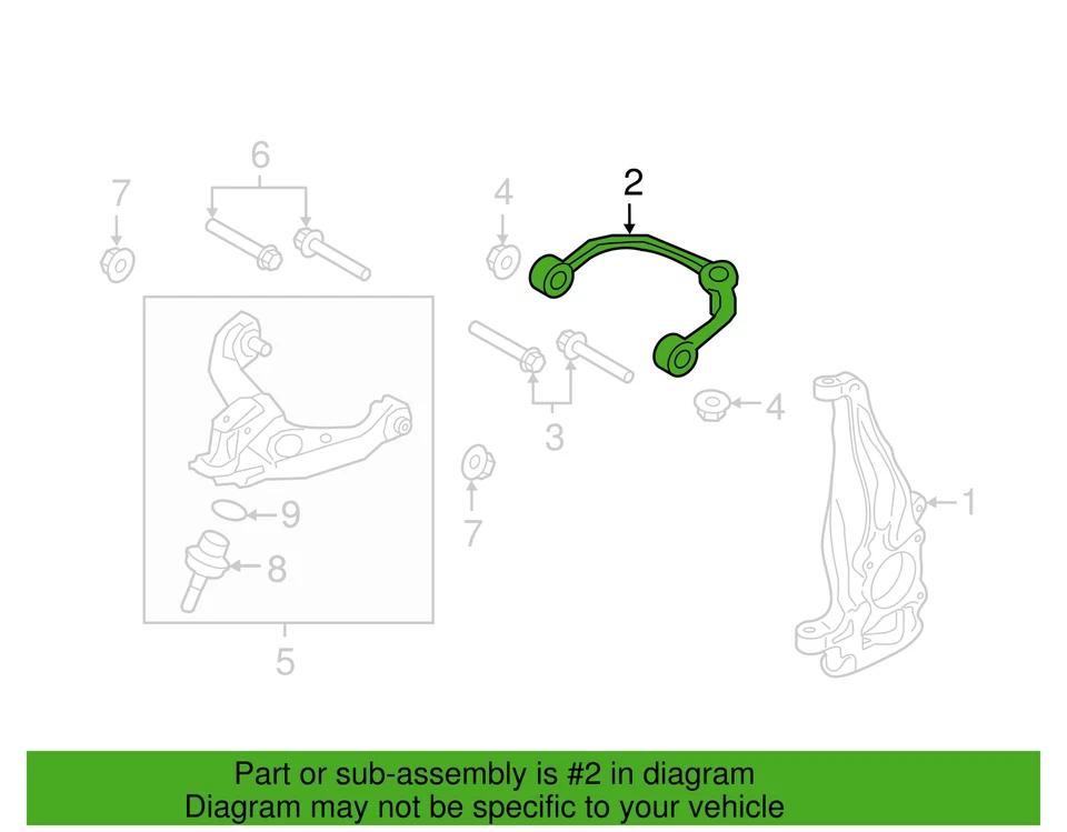 Brazo de control delantero y rótula Ford Expedition 22-24 Motorcraft MCF-2574 Foto 4 de 4
