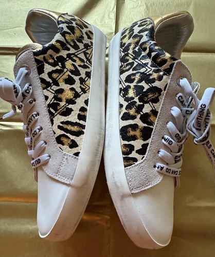 Zadig & Voltaire Leopard Wild Print Leather Sneakers, New In Box, Size 40/9 - Picture 6 of 14