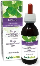 Naturalma Ginkgo Ginkgo biloba Leaf Alcohol-Free Tincture - 4 fl oz Liquid Ex...