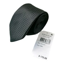 ETON Current Black Pattern Pure Silk Men  s Tie 3.25 Inch Width NWT