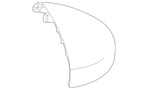 Genuine 2022-2025 Honda Civic Mirror Upper Cover Right 76201-T20-A01ZJ *NH547*