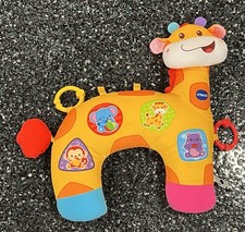 VTech Tummy Time Giraffe Discovery Pillow Plush Stuffed Animal