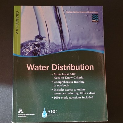 American Water Works Association Water Distribution Study Guide Grades 1 & 2