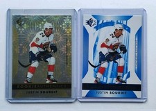 JUSTIN SOURDIF 2023-24 SP ROOKIE GOLD PATTERNED FOILBOARD + BLUE #105 PANTHERS