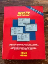 Borland Reflex for the Mac Version 1.0 User Manual Vintage 1986