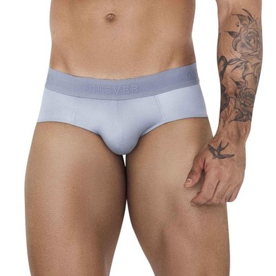 Clever Moda Kraken Slip Herren Unterwäsche Midi Männer Slip Seidig Satin Glatt Luxus