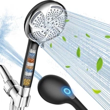 Filtered Shower Head with Handheld, High Pressure 7-Spray Showerhead with Filter