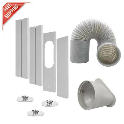 #ad Versatile 5.9quot; Exhaust Hose amp; Window Kit for Portable AC Units Easy Install $52.16