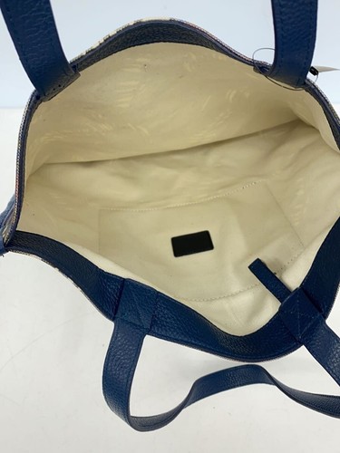 FURLA Tote Bag Canvas NVY All-Over Print - Picture 6 of 7