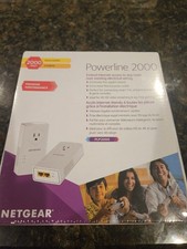 NETGEAR Powerline 2000 PLP2000 Adapter Kit 2000Mbps Extra Outlet MIMO