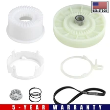 W10721967 Washer Pulley Clutch Kit & W10006384 Washing Drive Belt for Whirlpool
