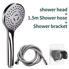 High Pressure Shower Head 5 Settings Handheld Shower Heads Spray With 5 FT Hose
