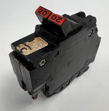 FPE Federal Pacific 20 Amp 2 Pole NC220 Stab-Lok Breaker Mini THIN NC Red